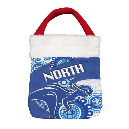 Vibe Hoodie Bag - North Melbourne Kangaroos Indigenous - Football Team Christmas Gift Bag