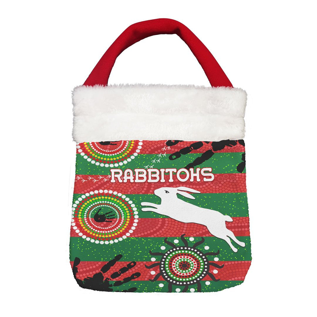 Vibe Hoodie Bag - South Sydney Rabbitohs Indigenous Naidoc - Rugby Team Christmas Gift Bag