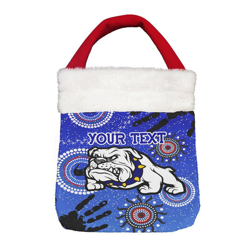 Vibe Hoodie Bag - (Custom) Canterbury-Bankstown Bulldogs Indigenous Victorian Vibes - Rugby Team Christmas Gift Bag