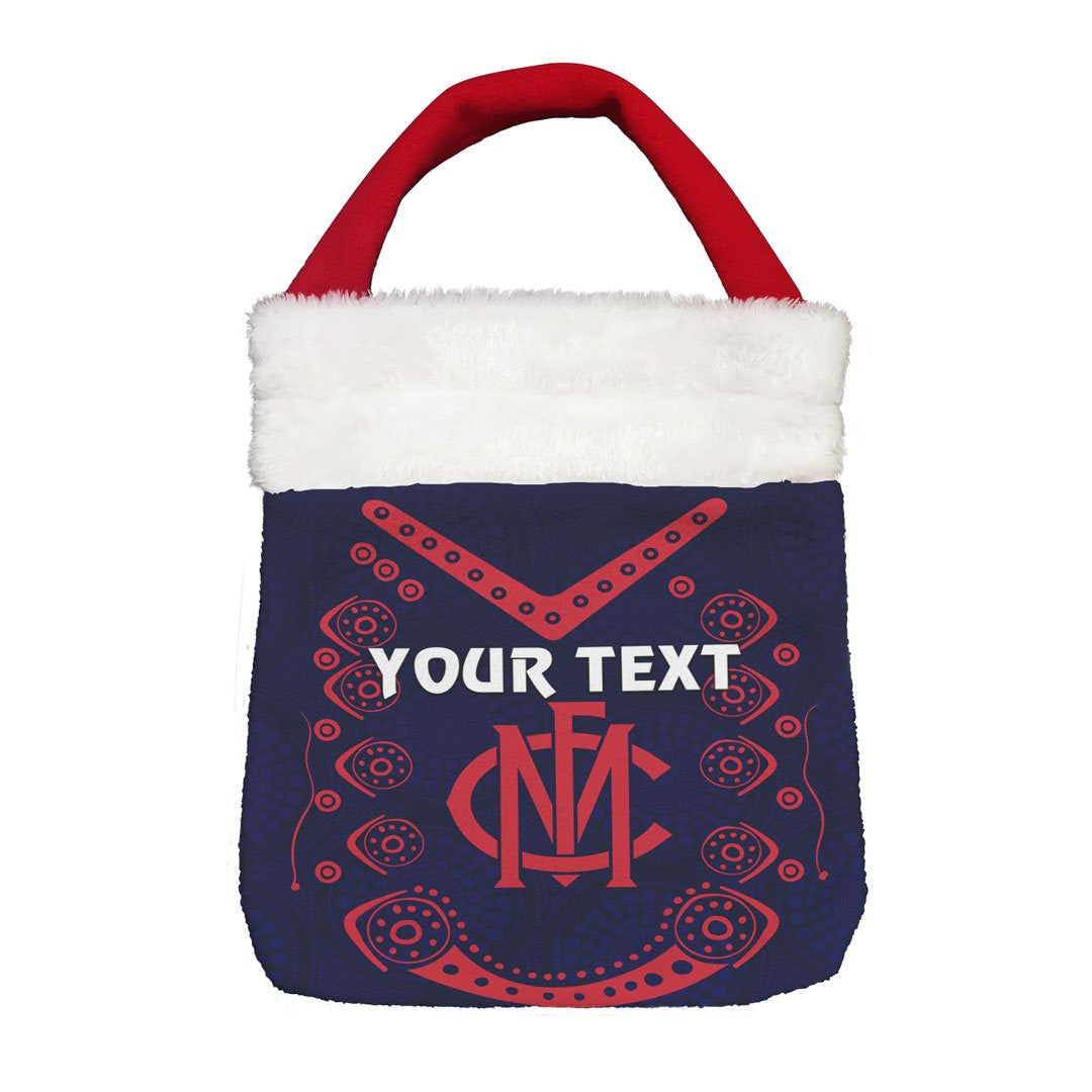 Vibe Hoodie Bag - (Custom) Melbourne Demons Original - Football Team Christmas Gift Bag