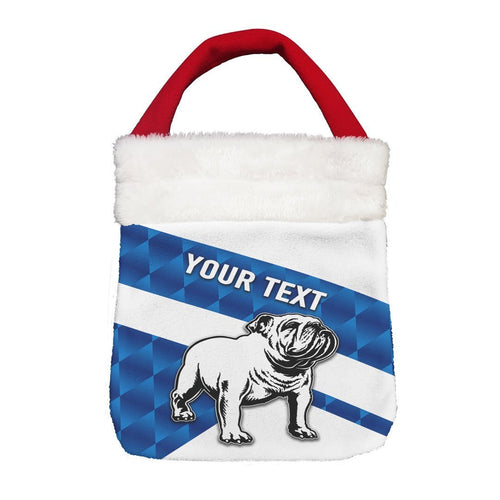 Vibe Hoodie Bag - (Custom) Canterbury-Bankstown Bulldogs Simple - Rugby Team Christmas Gift Bag