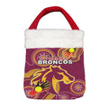 Vibe Hoodie Bag - Brisbane Broncos Indigenous Naidoc - Rugby Team Christmas Gift Bag