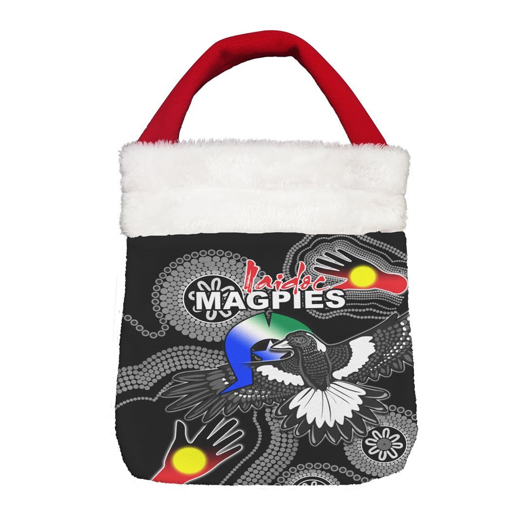 Vibe Hoodie Bag - Collingwood Magpies Naidoc - Football Team Christmas Gift Bag
