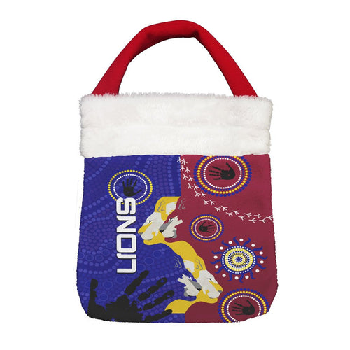Vibe Hoodie Bag - Brisbane Lions Indigenous New - Football Team Christmas Gift Bag