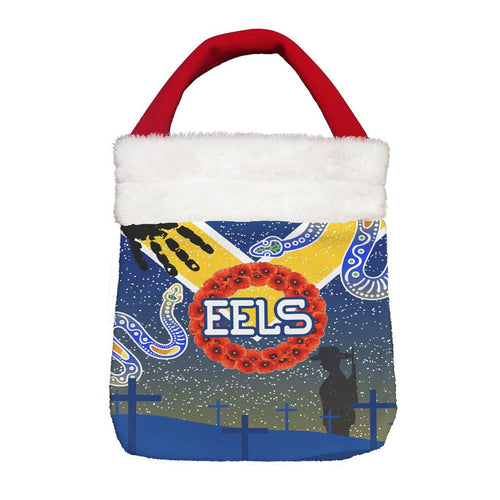 Vibe Hoodie Bag - Parramatta Eels Anzac Day, Poppy - Rugby Team Christmas Gift Bag