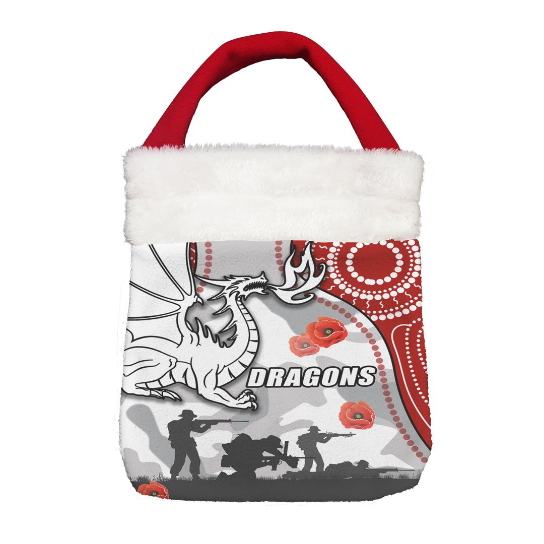 Vibe Hoodie Bag - St. George Illawarra Dragons Indigenous Unique - Rugby Team Christmas Gift Bag