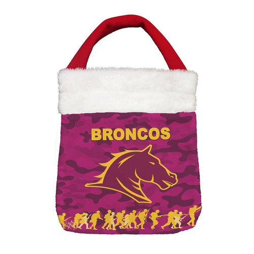 Vibe Hoodie Bag - Brisbane Lions Anzac Camo - Football Team Christmas Gift Bag