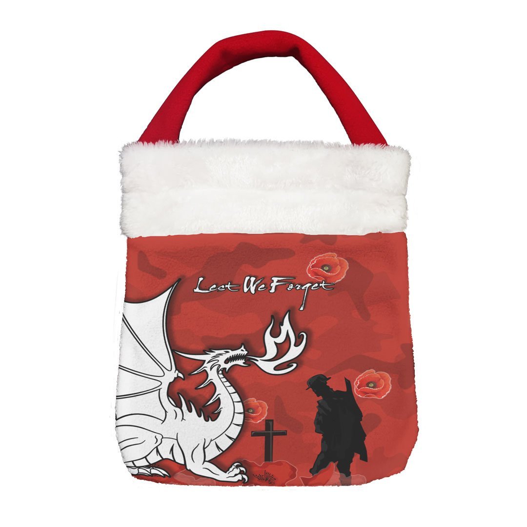 Vibe Hoodie Bag - (Custom) St. George Illawarra Dragons Indigenous Lest We Forget - Rugby Team Christmas Gift Bag