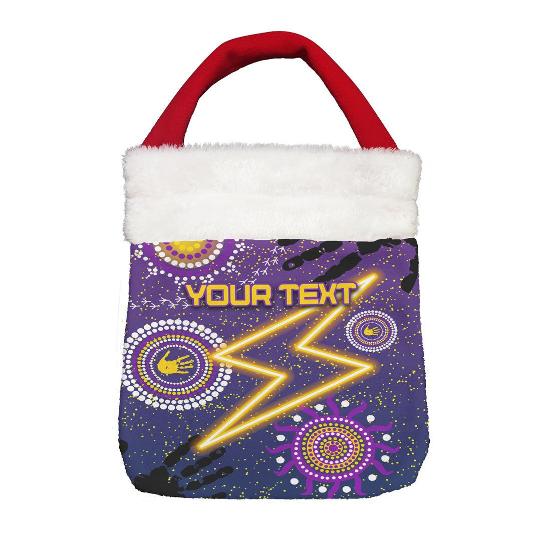 Vibe Hoodie Bag - (Custom) Melbourne Storm Indigenous Victorian Vibes - Rugby Team Christmas Gift Bag