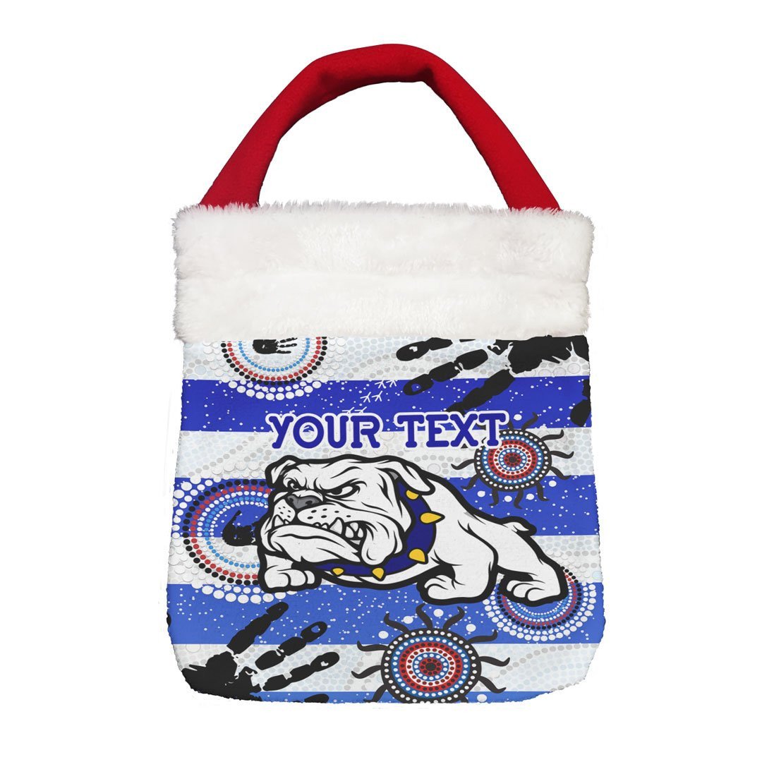 Vibe Hoodie Bag - (Custom) Canterbury-Bankstown Bulldogs Indigenous Victorian Vibes Version 2.0 - Rugby Team Christmas Gift Bag