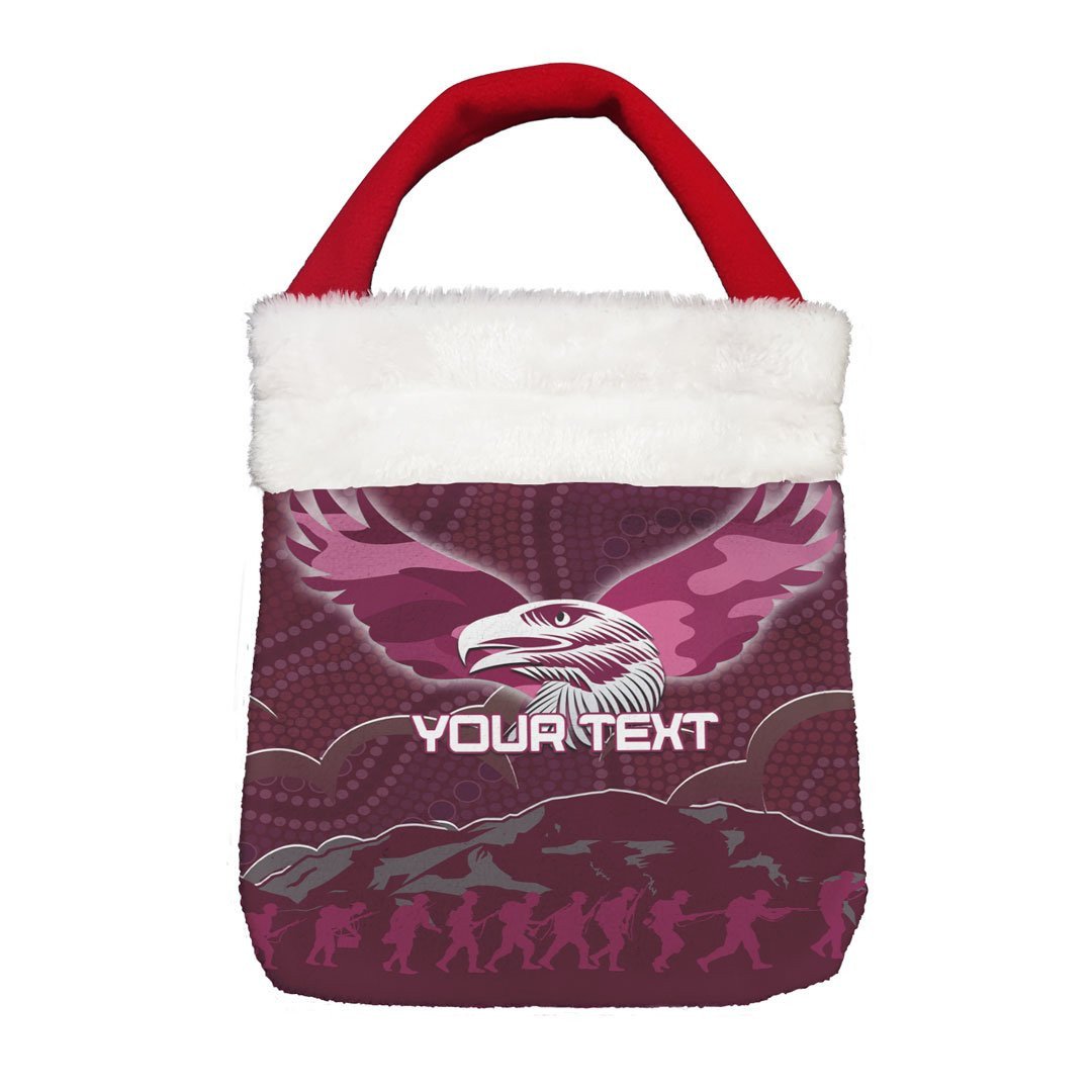 Vibe Hoodie Bag - (Custom) Manly-Warringah Sea Eagles Anzac Day - Rugby Team Christmas Gift Bag