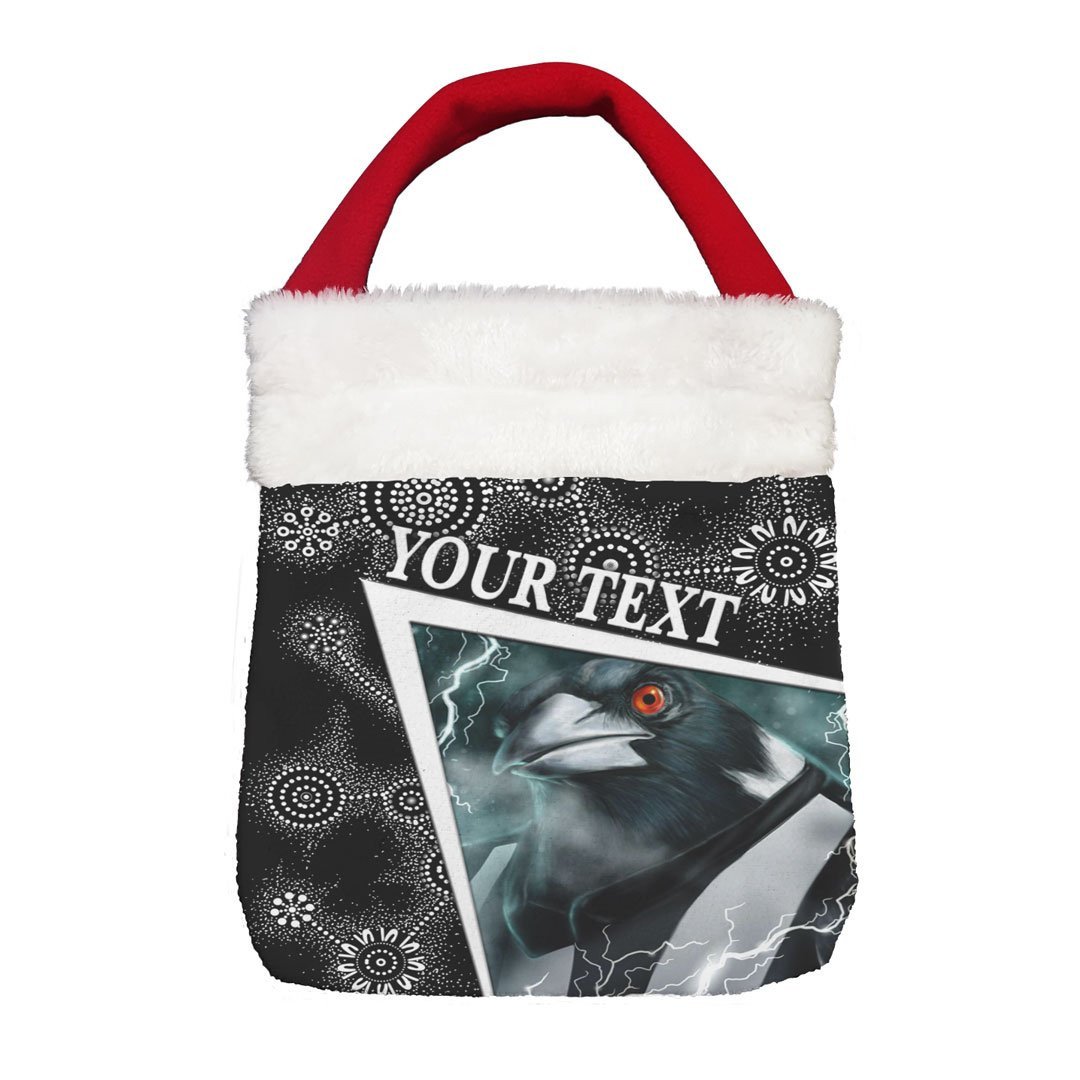 Vibe Hoodie Bag - (Custom) Collingwood Magpies Special - Football Team Christmas Gift Bag