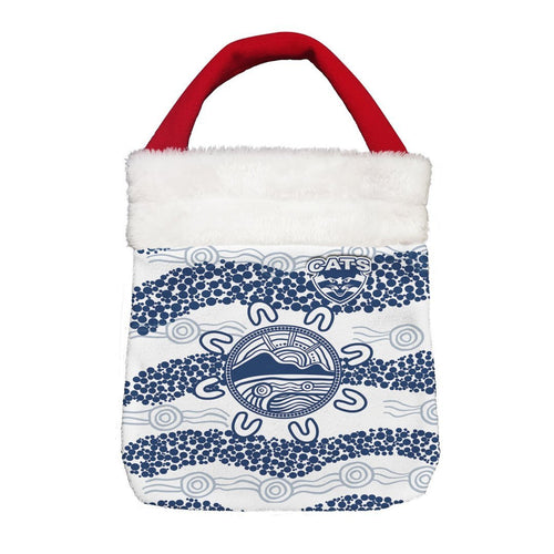 Vibe Hoodie Bag - Geelong Cats Simple Indigenous - Football Team Christmas Gift Bag