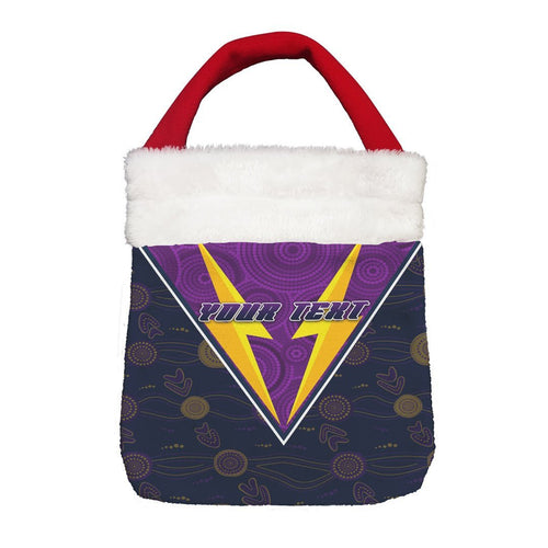 Vibe Hoodie Bag - (Custom) Melbourne Storm New Indigenous - Rugby Team Christmas Gift Bag