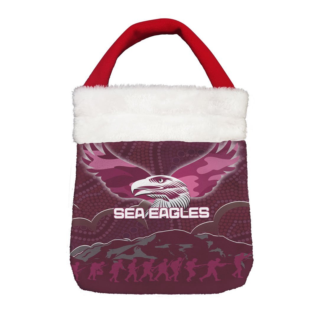 Vibe Hoodie Bag - Manly-Warringah Sea Eagles Anzac Day - Rugby Team Christmas Gift Bag