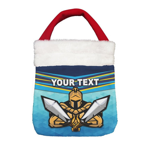 Vibe Hoodie Bag - (Custom) Gold Coast Titans Simple - Rugby Team Christmas Gift Bag