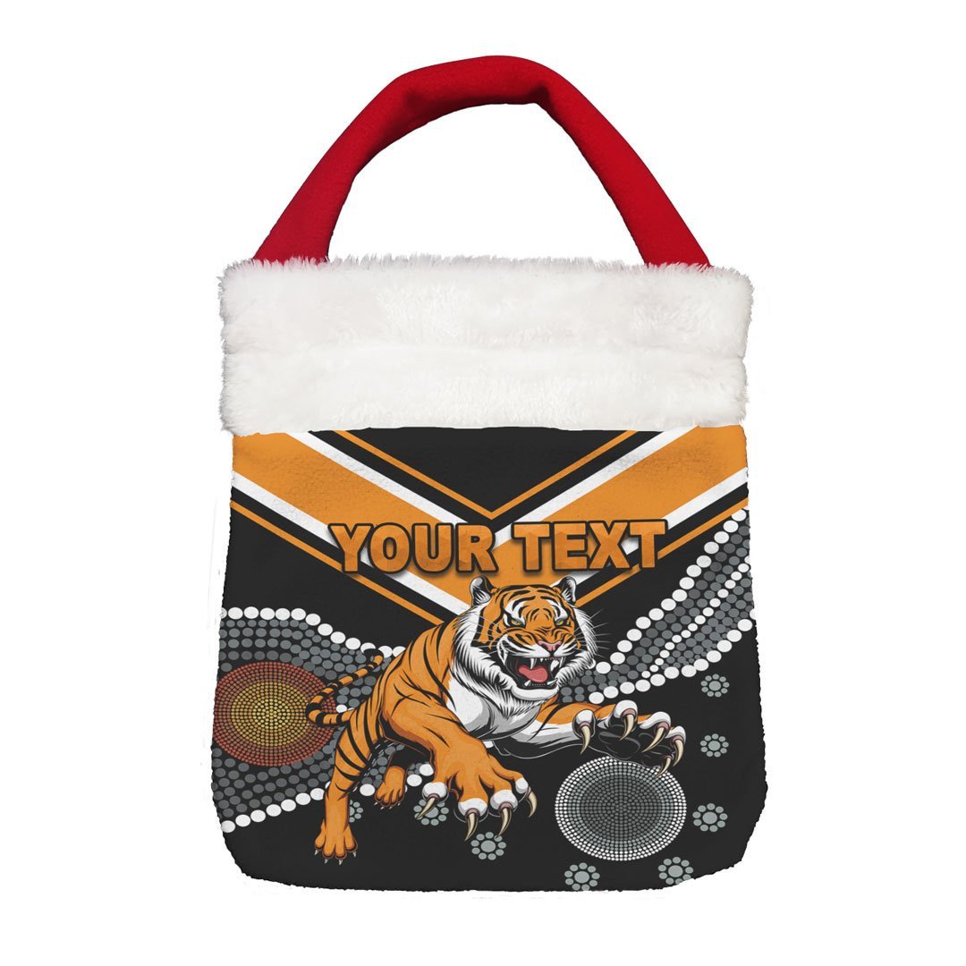 Vibe Hoodie Bag - (Custom) Wests Tigers Original Indigenous - Rugby Team Christmas Gift Bag