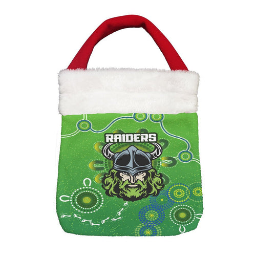 Vibe Hoodie Bag - Canberra Raiders Simple Indigenous - Rugby Team Christmas Gift Bag