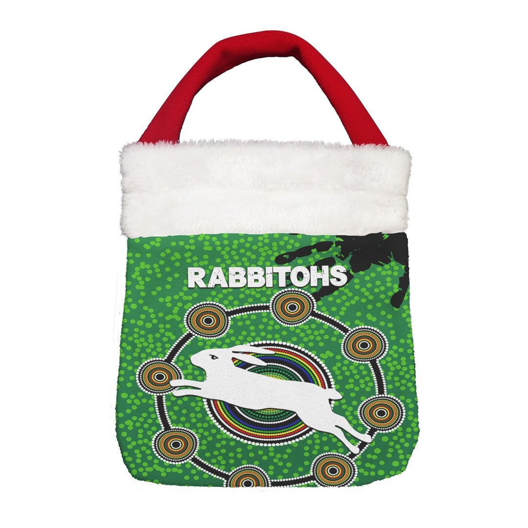 Vibe Hoodie Bag - South Sydney Rabbitohs Indigenous Original - Rugby Team Christmas Gift Bag