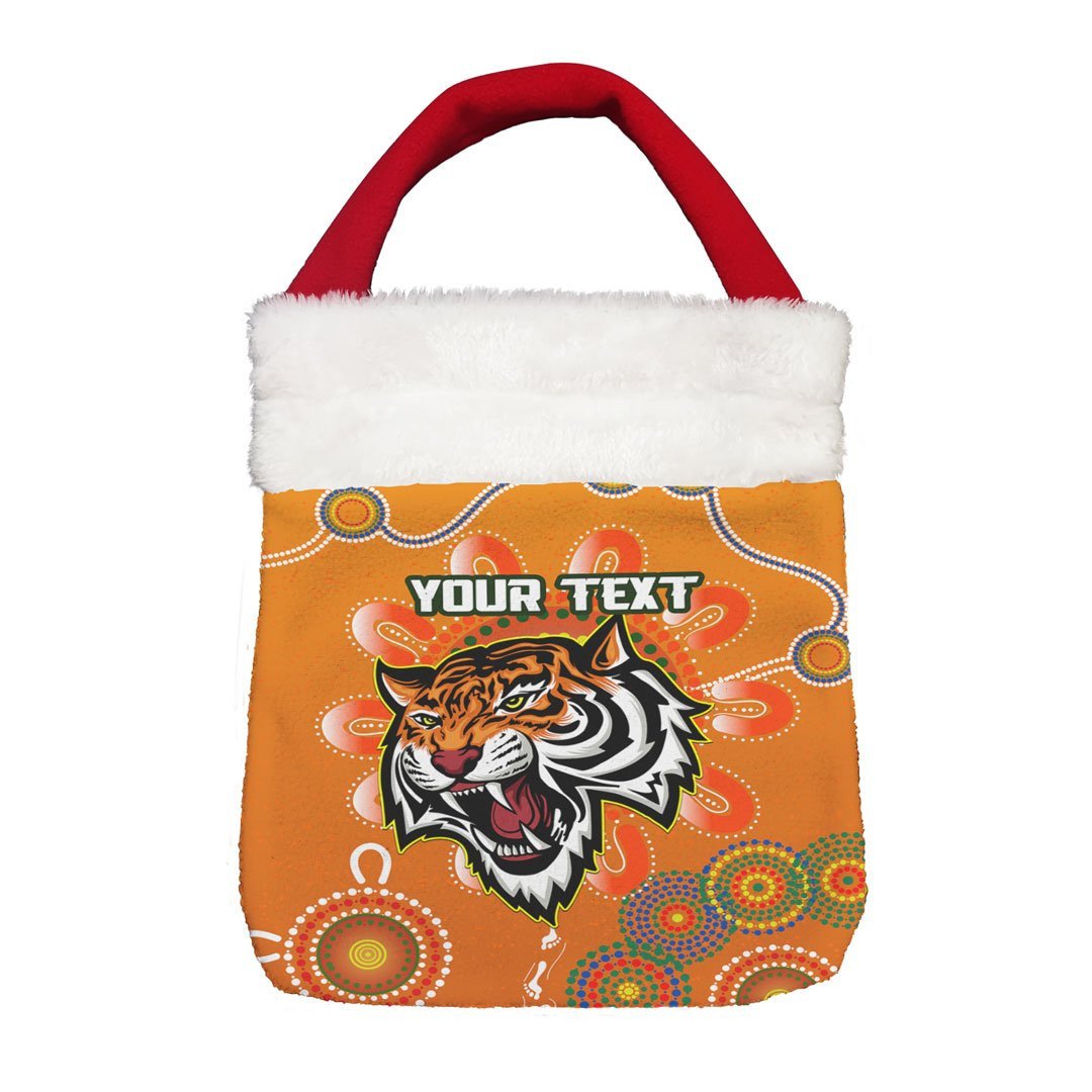 Vibe Hoodie Bag - (Custom) Wests Tigers Unique Indigenous - Rugby Team Christmas Gift Bag