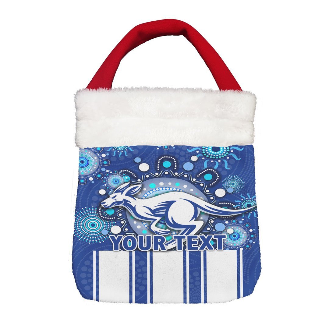 Vibe Hoodie Bag - (Custom) North Melbourne Kangaroos Indigenous Special Style - Football Team Christmas Gift Bag