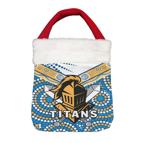 Vibe Hoodie Bag - Gold Coast Titans Indigenous New - Rugby Team Christmas Gift Bag