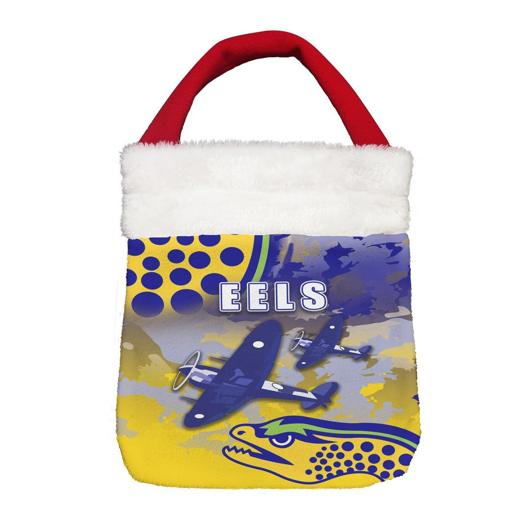 Vibe Hoodie Bag - (Custom) Parramatta Eels Anzac Day - Rugby Team Christmas Gift Bag