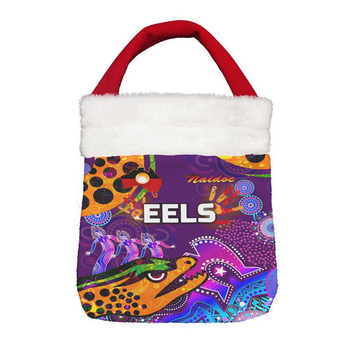 Vibe Hoodie Bag - Parramatta Eels Indigenous Naidoc Violet - Rugby Team Christmas Gift Bag