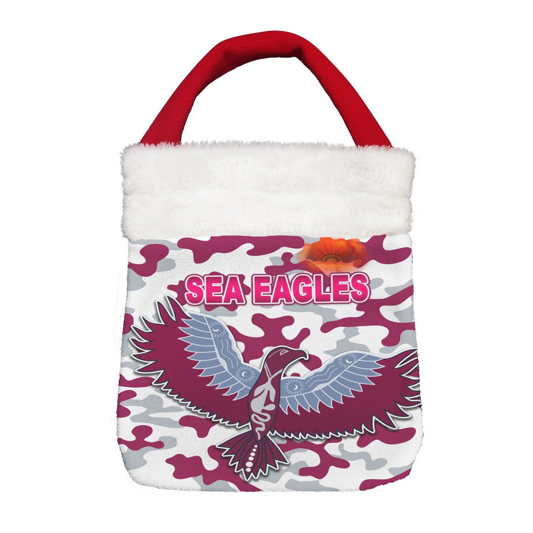 Vibe Hoodie Bag - Manly-Warringah Sea Eagles Camo - Rugby Team Christmas Gift Bag