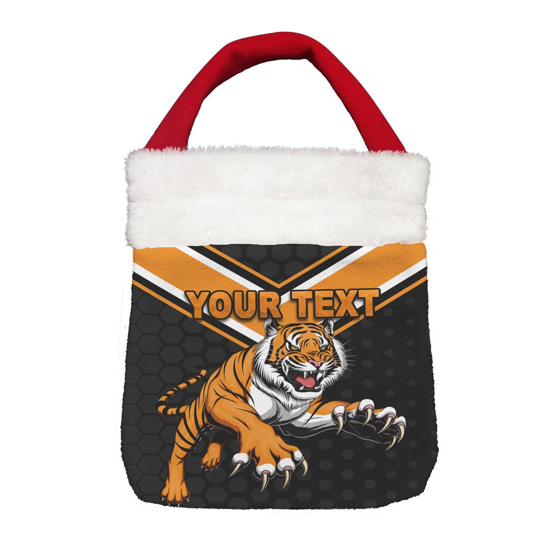Vibe Hoodie Bag - (Custom) Wests Tigers Original - Rugby Team Christmas Gift Bag