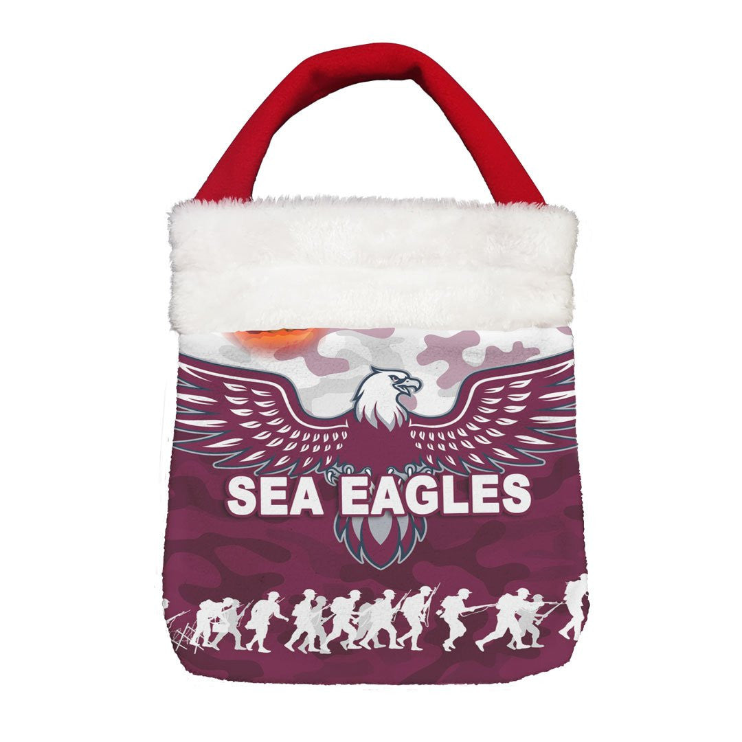 Vibe Hoodie Bag - Manly-Warringah Sea Eagles Camoflage Vibes - Rugby Team Christmas Gift Bag