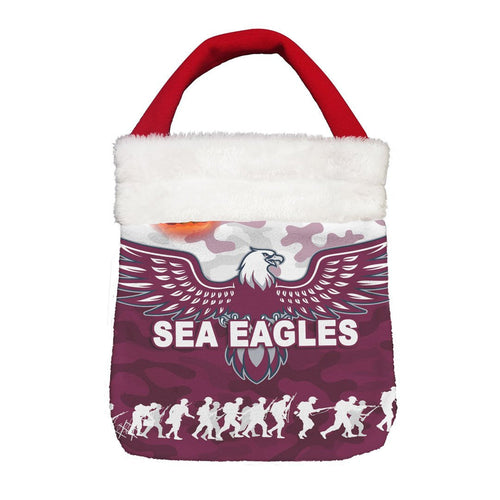 Vibe Hoodie Bag - Manly-Warringah Sea Eagles Camoflage Vibes - Rugby Team Christmas Gift Bag