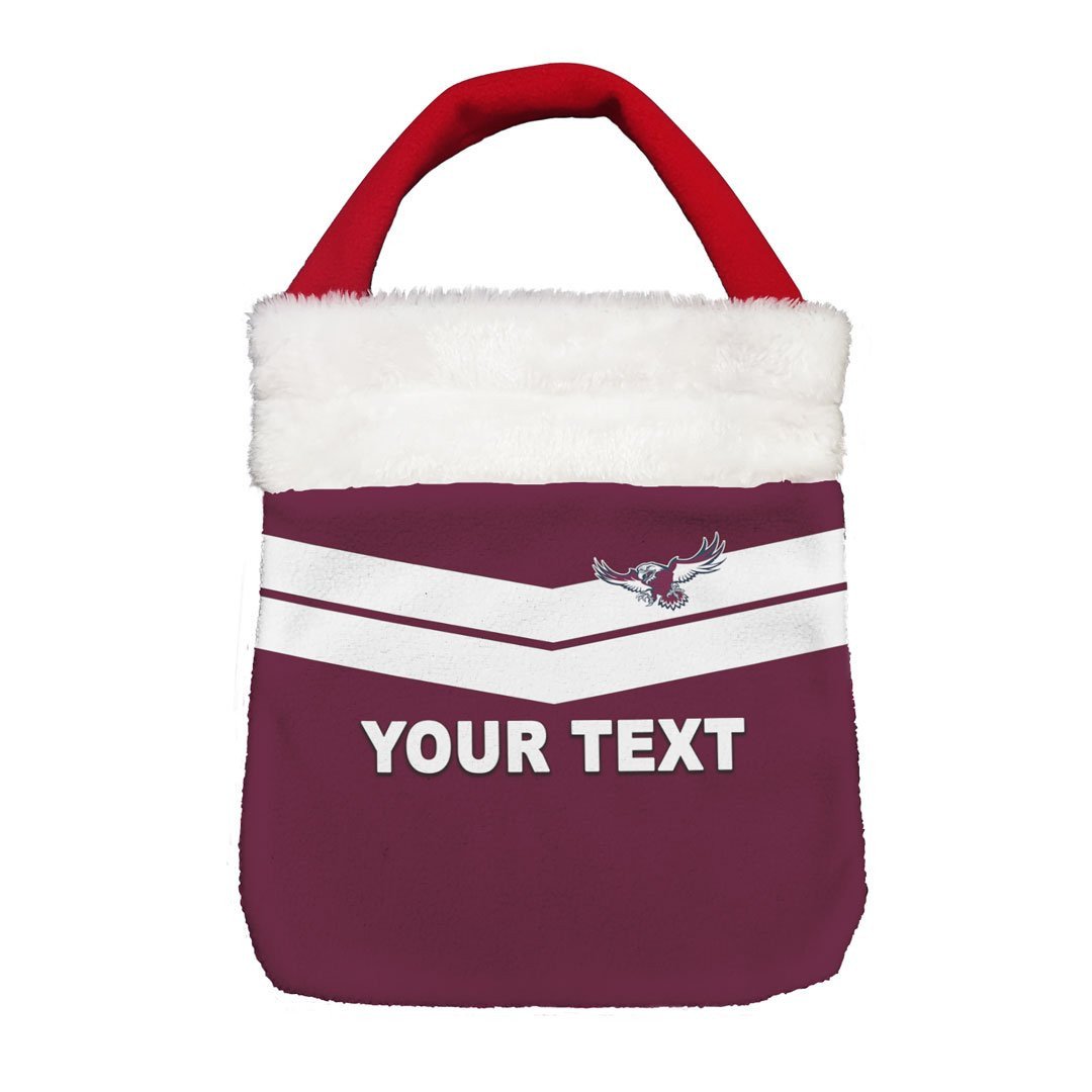 Vibe Hoodie Bag - (Custom) Manly-Warringah Sea Eagles Original - Rugby Team Christmas Gift Bag