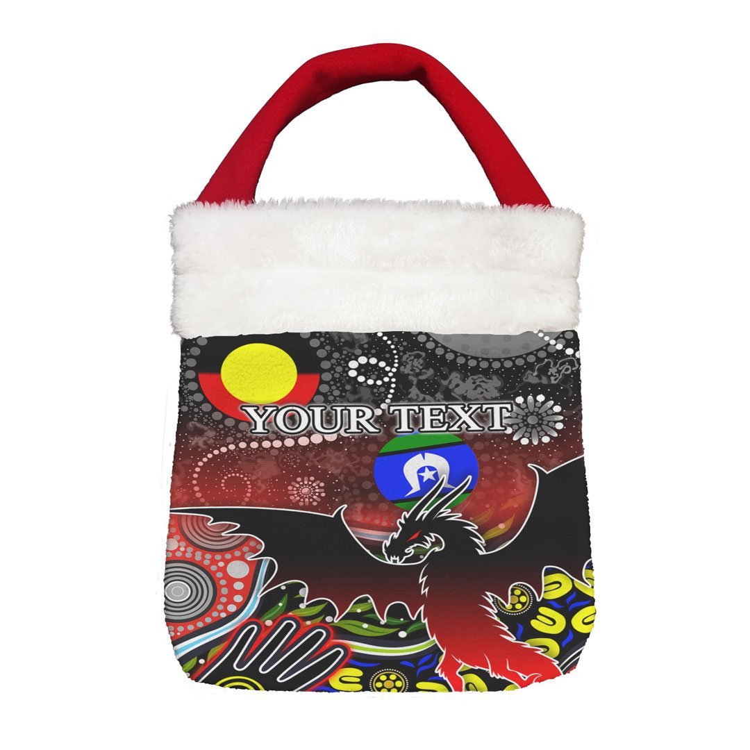 Vibe Hoodie Bag - (Custom) St. George Illawarra Dragons Indigenous Special - Rugby Team Christmas Gift Bag