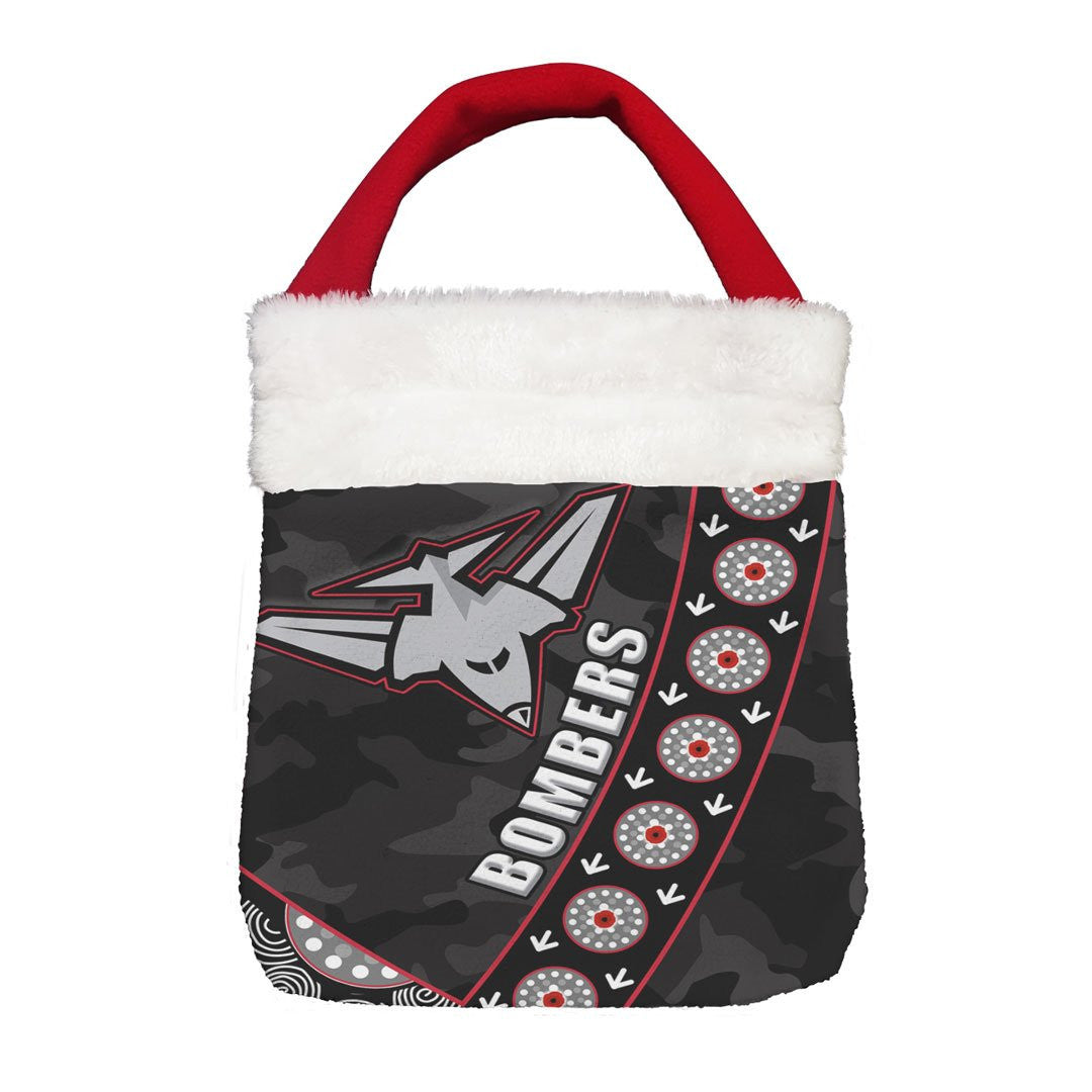 Vibe Hoodie Bag - Essendon Bombers Anzac Black Style - Football Team Christmas Gift Bag