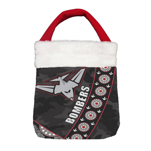 Vibe Hoodie Bag - Essendon Bombers Anzac Black Style - Football Team Christmas Gift Bag