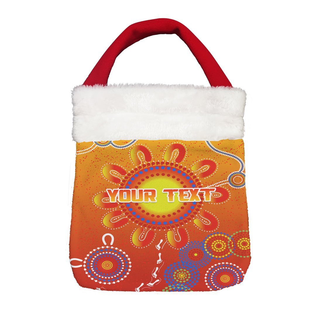 Vibe Hoodie Bag - (Custom) Gold Coast Suns Indigenous - Football Team Christmas Gift Bag