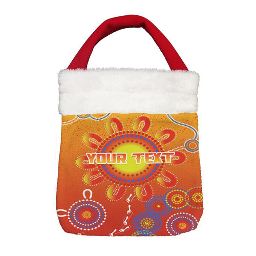 Vibe Hoodie Bag - (Custom) Gold Coast Suns Indigenous - Football Team Christmas Gift Bag