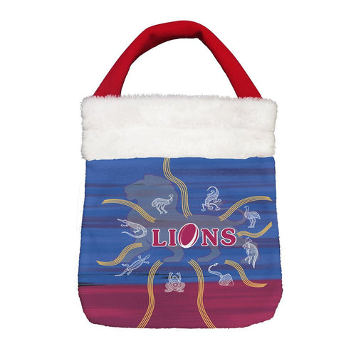 Vibe Hoodie Bag - Brisbane Broncos Simple - Rugby Team Christmas Gift Bag