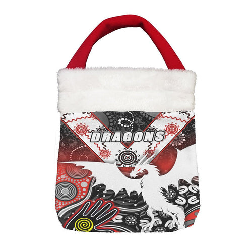 Vibe Hoodie Bag - (Custom) St. George Illawarra Dragons Naidoc - Rugby Team Christmas Gift Bag