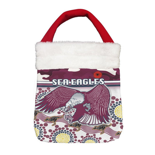 Vibe Hoodie Bag - Manly-Warringah Sea Eagles Indigenous Special - Rugby Team Christmas Gift Bag