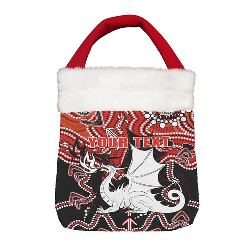 Vibe Hoodie Bag - (Custom) St. George Illawarra Dragons Indigenous Limited Edition - Rugby Team Christmas Gift Bag