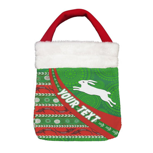 Vibe Hoodie Bag - (Custom) South Sydney Rabbitohs Indigenous Aboriginal - Rugby Team Christmas Gift Bag
