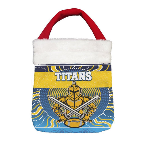 Vibe Hoodie Bag - (Custom) Gold Coast Titans Victorian Vibes - Rugby Team Christmas Gift Bag