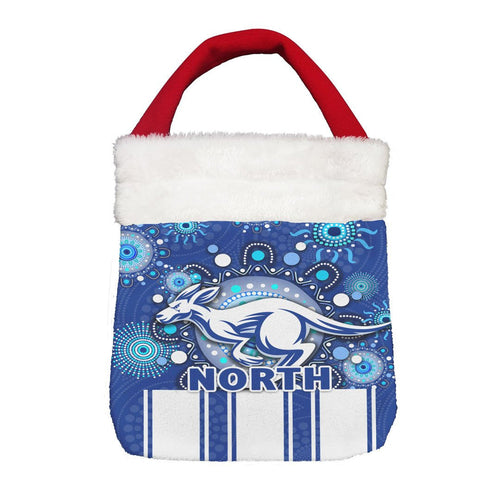 Vibe Hoodie Bag - North Melbourne Kangaroos Indigenous Special Style - Football Team Christmas Gift Bag