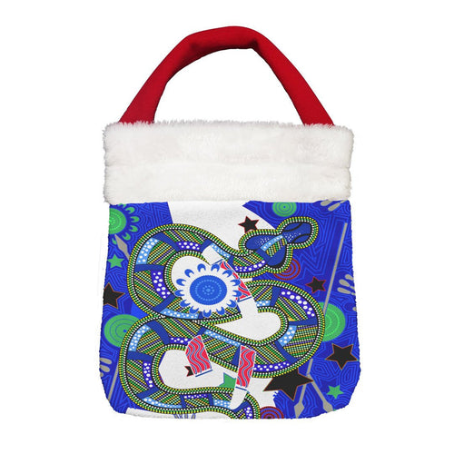 Vibe Hoodie Bag - Parramatta Eels Naidoc Blue - Rugby Team Christmas Gift Bag