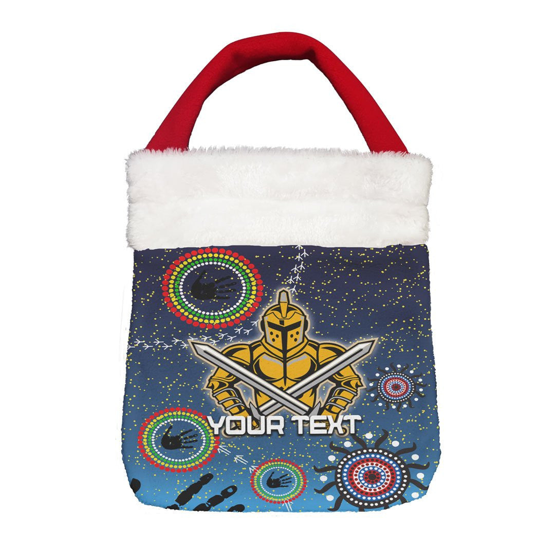 Vibe Hoodie Bag - (Custom) Gold Coast Titans Naidoc Ver. - Rugby Team Christmas Gift Bag