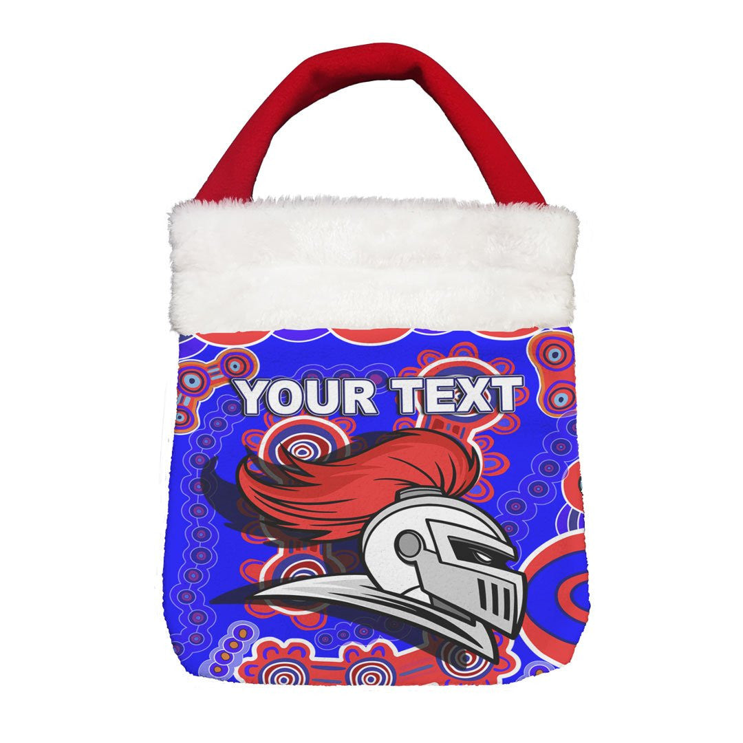 Vibe Hoodie Bag - (Custom) Newcastle Knights Indigenous - Rugby Team Christmas Gift Bag