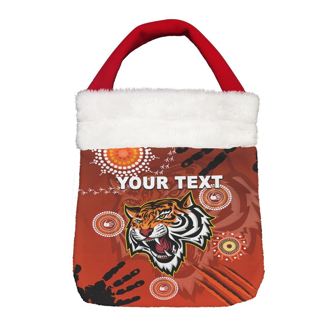 Vibe Hoodie Bag - (Custom) Wests Tigers Indigenous Victorian Vibes - Rugby Team Christmas Gift Bag