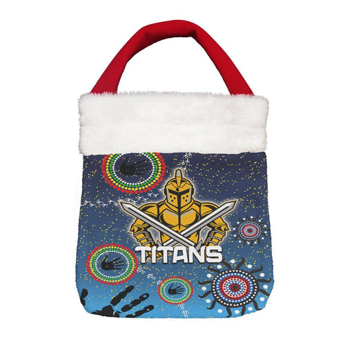 Vibe Hoodie Bag - Gold Coast Titans Naidoc Ver. - Rugby Team Christmas Gift Bag